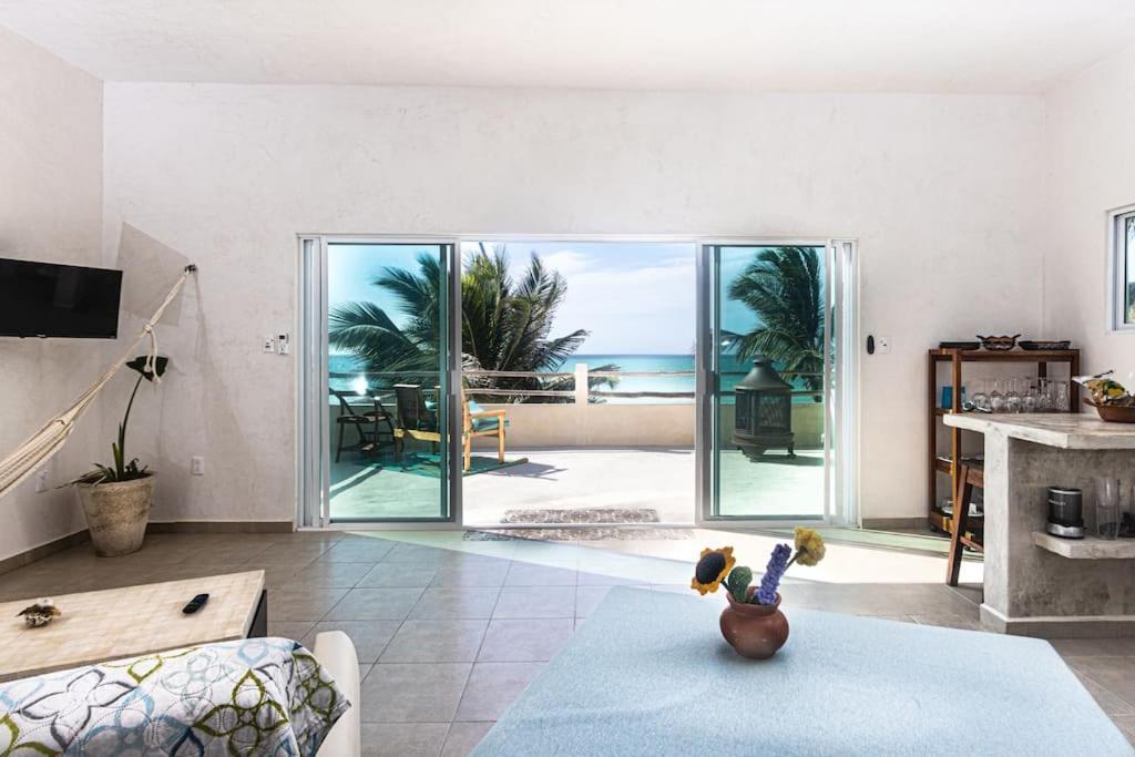 Oceanfront Casita Coral Apartamento Chelem Exterior foto
