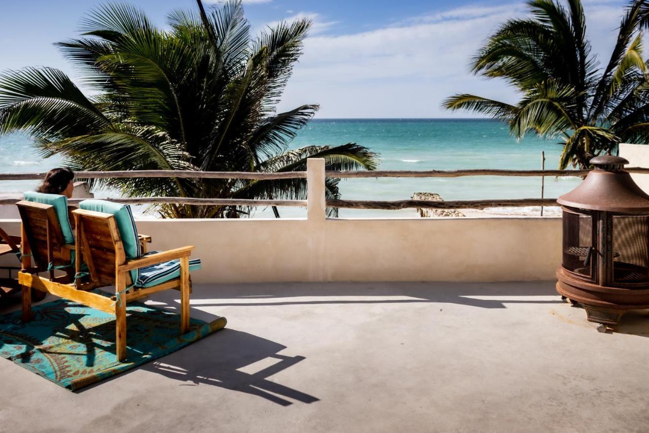 Oceanfront Casita Coral Apartamento Chelem Exterior foto